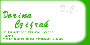 dorina czifrak business card